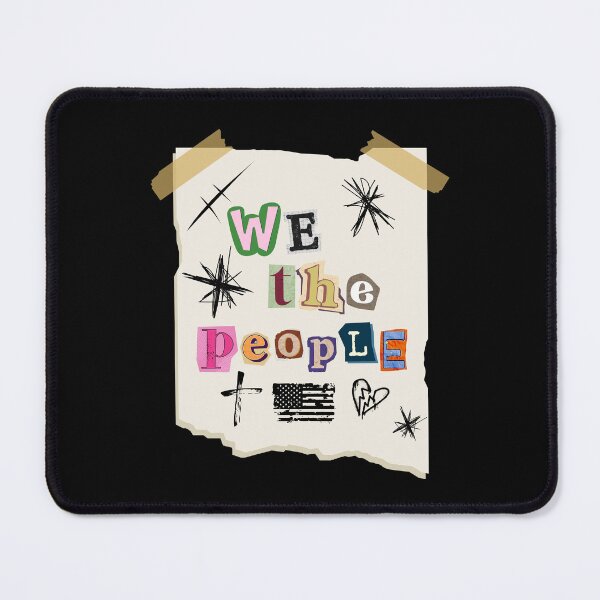 Item preview, We the People Freedom Patriot Ransom Letter Distressed Punk Style designed and sold by tumbleweedphoto.