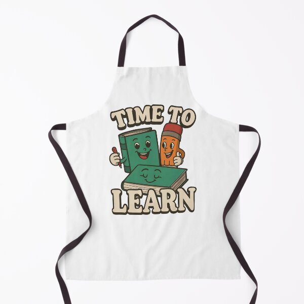 Item preview, Time to Learn – Fun Cartoon School Supplies Design designed and sold by Jack’s Shirts Craft.