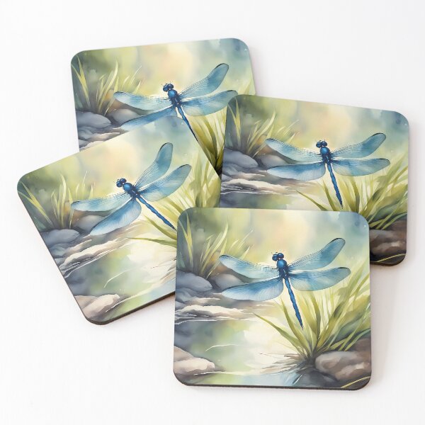 Item preview, Blue Dragonfly over Creek designed and sold by CalmnessbyChoice.