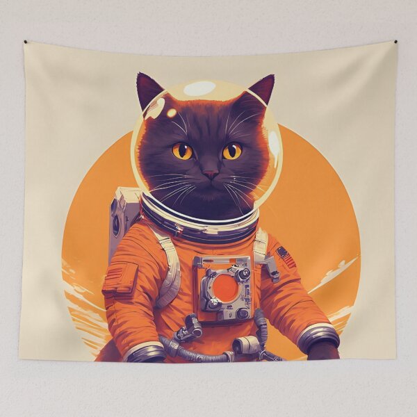 Item preview, The cat in space has ears that are too big designed and sold by she-devil-shirt.