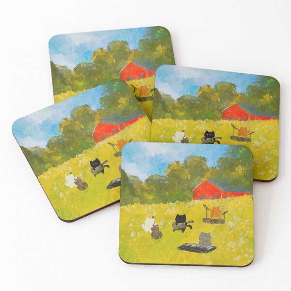 Item preview, Cat Band on a Field Playing Instruments designed and sold by serenddy.