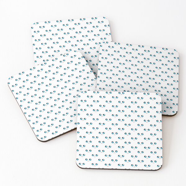 Item preview, Cute kawaii teary sad face pattern designed and sold by BlushyPrint.