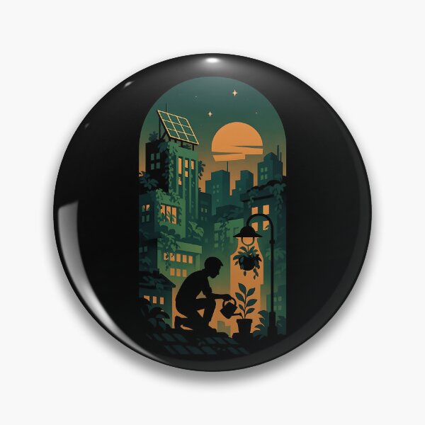 Item preview, Solarpunk City Garden – Futuristic Green Urban Design designed and sold by Weorus.