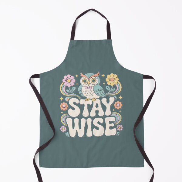 Item preview, Retro Owl Stay Wise Groovy Flower Design designed and sold by Norman Shaw.