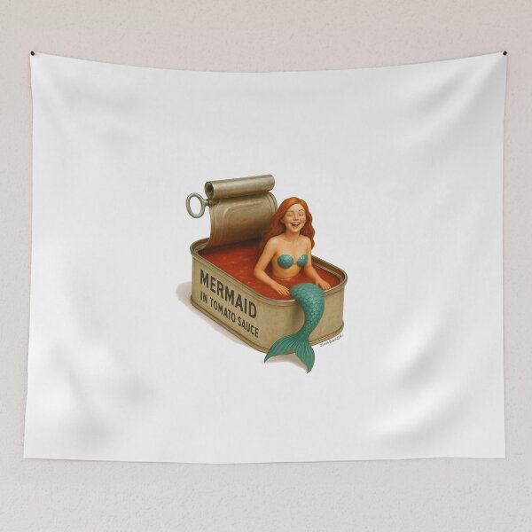 Item preview, Canned Mermaid designed and sold by IanBakerToons.