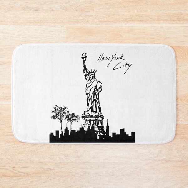Item preview, NYC Skyline and Statue of Liberty Line Art – Minimalist New York Design T-Shirt designed and sold by MetaFable.