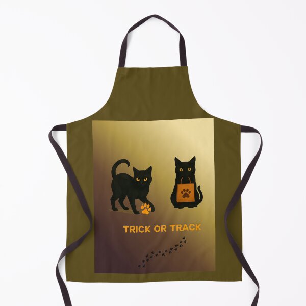 Item preview, Trick or Track – Halloween Black Cat Duo designed and sold by GeoWild Designs.