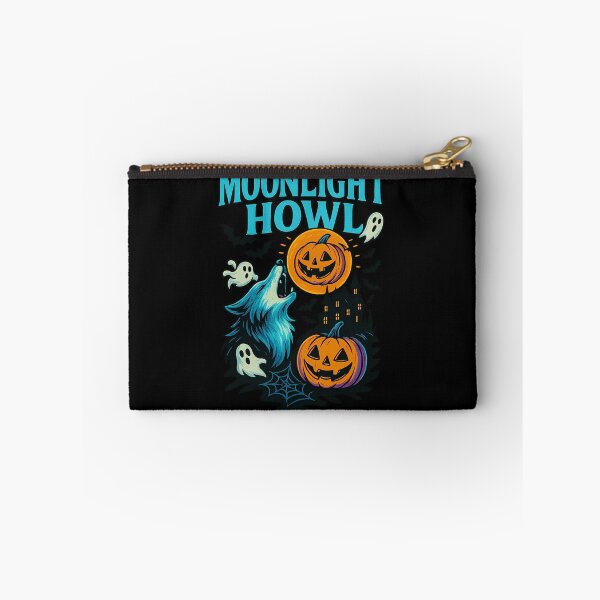 Item preview, Moonlight Howl – Spooky Wolf and Pumpkin Design designed and sold by ArcadiaSilence.