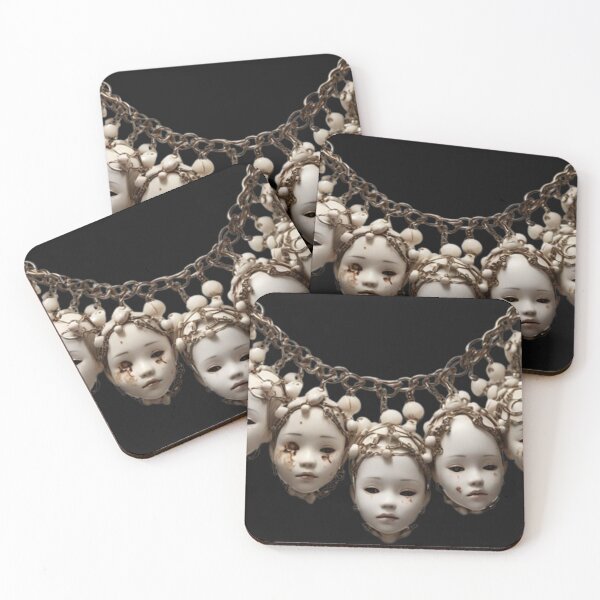 Item preview, Creepy Doll Head Necklace – Gothic Halloween Statement Jewelry designed and sold by Antik by Schulz.