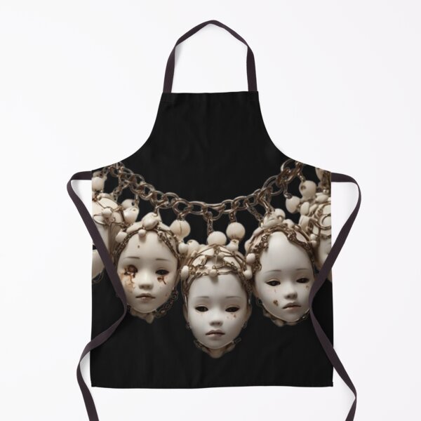 Item preview, Creepy Doll Head Necklace – Gothic Halloween Statement Jewelry designed and sold by Antik by Schulz.