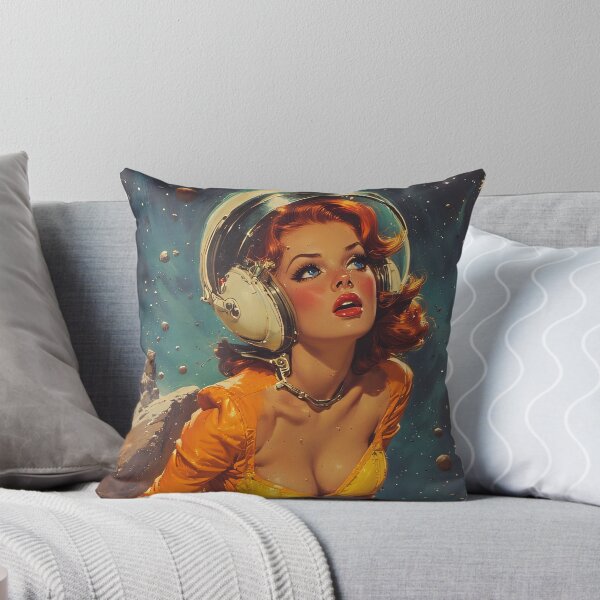 Item preview, The astronaut woman is bravely traveling in space designed and sold by she-devil-shirt.