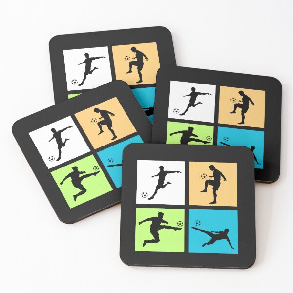 Item preview, Football Players – Soccer Action Design designed and sold by BlackTeesArt1.