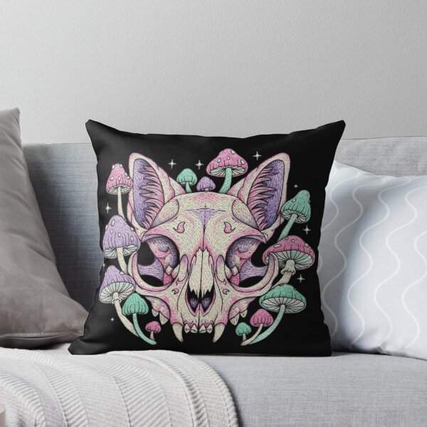 Item preview, Botanical cat skull  designed and sold by BunnyFogCo.