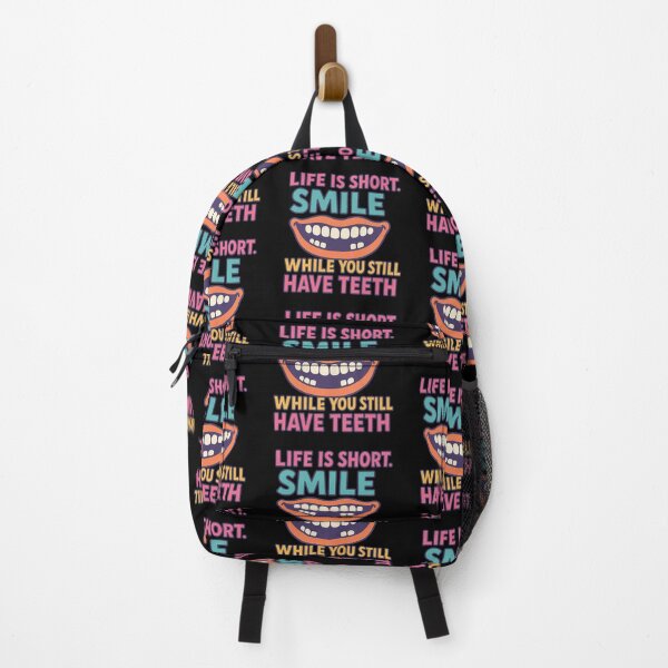 Item preview, Life is short, smile while you still have teeth – Funny and modern phrase designed and sold by G-A-D-U.