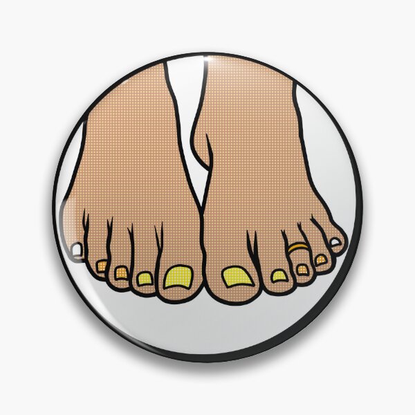 Item preview, Candy Corn Toes Badge designed and sold by SolefulStickers.