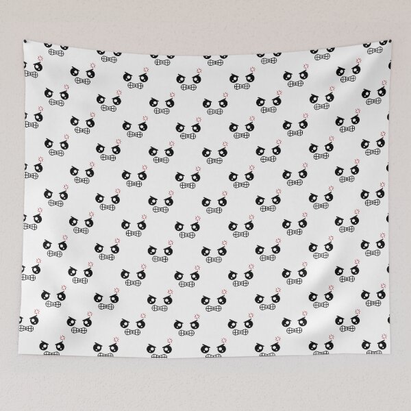 Item preview, Sweet kawaii angry face pattern designed and sold by BlushyPrint.