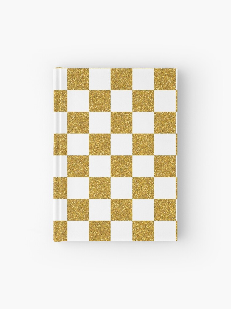 Rose Gold Faux Glitter Checkerboard Pattern iPhone Case for Sale