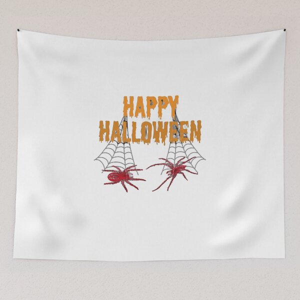 Item preview, Happy halloween spiders cobwebs scary designed and sold by MeixGraphics.