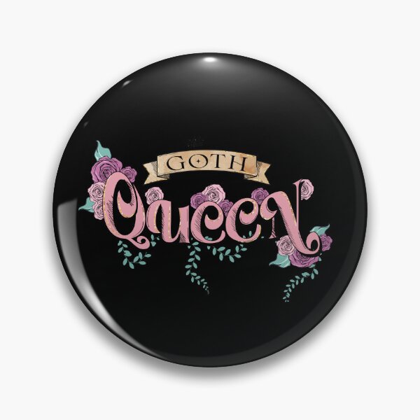 Item preview, Goth Queen | Pink and Black Gothic Lettering for Stickers, Apparel & Home Décor designed and sold by ThePhattCatAgency.