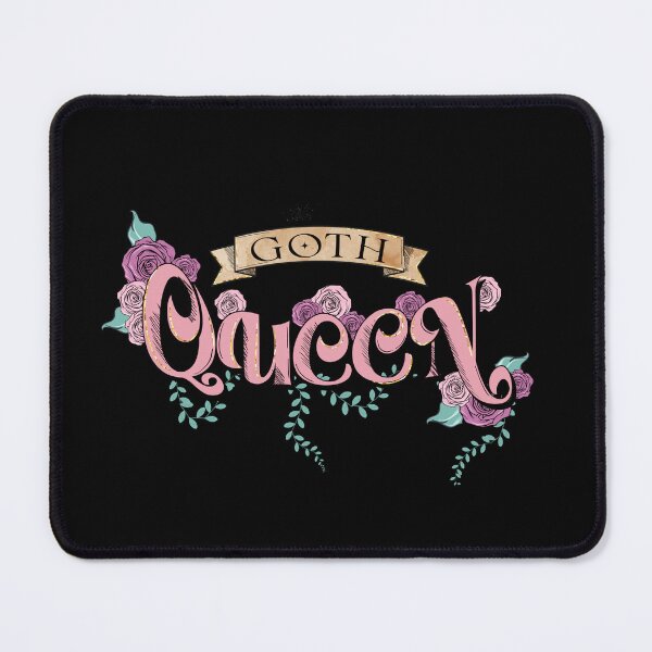 Item preview, Goth Queen | Pink and Black Gothic Lettering for Stickers, Apparel & Home Décor designed and sold by ThePhattCatAgency.