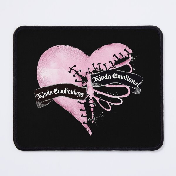 Item preview, Pink Ripped Heart | “Kinda Emotionless Kinda Emotional” Pastel Goth Design designed and sold by ThePhattCatAgency.
