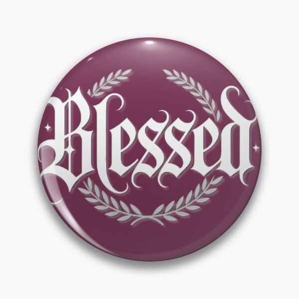 Item preview, Blessed Gothic Script Laurel Wreath Design designed and sold by Lauren Smith.