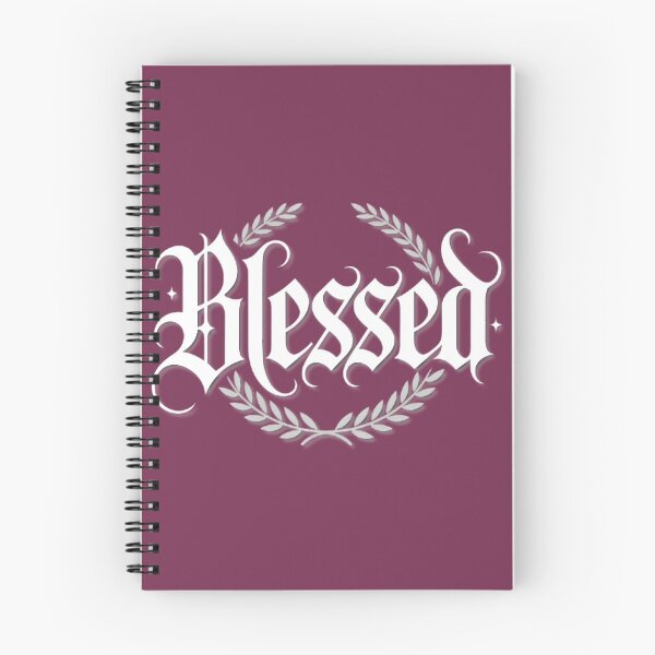 Item preview, Blessed Gothic Script Laurel Wreath Design designed and sold by Lauren Smith.
