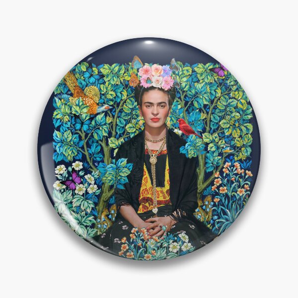 Item preview, Frida Kahlo Flowers colorful  pattern  designed and sold by TeeARTHY.