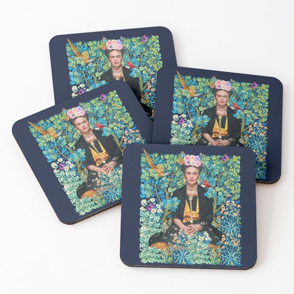 Item preview, Frida Kahlo Flowers colorful  pattern  designed and sold by TeeARTHY.