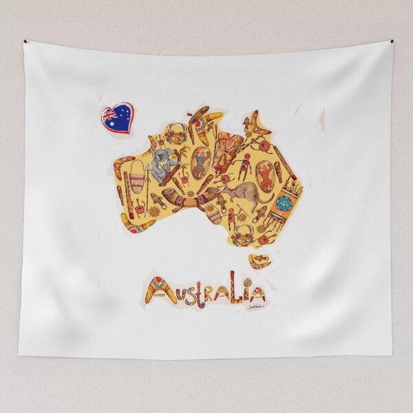 Item preview, Aussie Map designed and sold by Dan French.