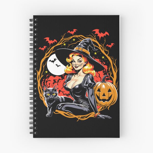 Item preview, WITCHY HALLOWEEN PIN-UP designed and sold by MINION-FACTORY.