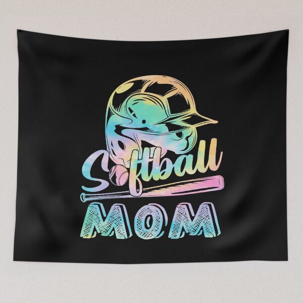 Item preview, Softball Mom Softball Player Game Day Mother Tie Dye designed and sold by rioferdee.