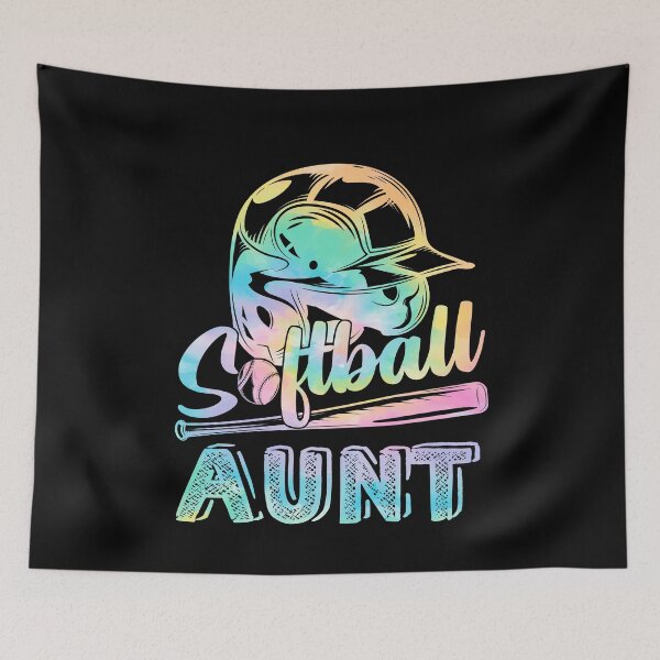 Item preview, Softball Aunt Softball Player Game Day Mother Tie Dye designed and sold by rioferdee.