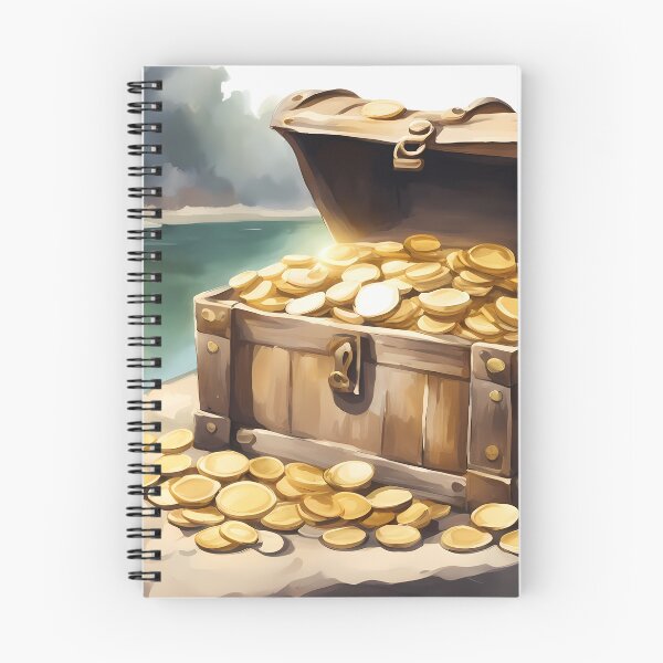 Item preview, Treasure Chest with Gold Coins designed and sold by CalmnessbyChoice.