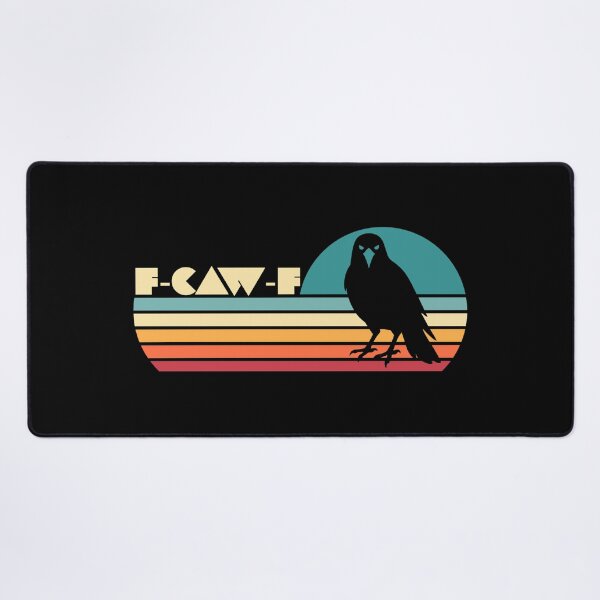 Item preview, Black Crow, F-Caw-F Funny vintage sunset Gothic Adult Humor designed and sold by DesignDazzles.