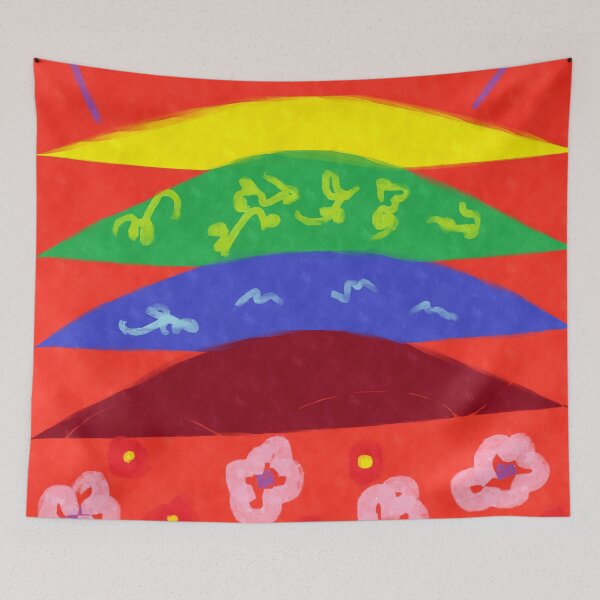 Item preview, Sun, Hills, Oceans, Earth, Flora & Fauna Painting designed and sold by RandomArtsie.