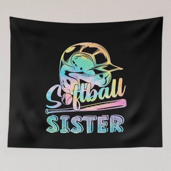 Item preview, Softball Sister Softball Player Game Day Mother Tie Dye designed and sold by rioferdee.