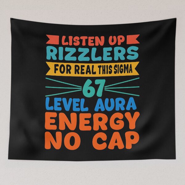 Item preview, Listen up Rizzlers This Sigma Has 67 Aura Energy Rizzler Power Quote designed and sold by AsTrooArts.