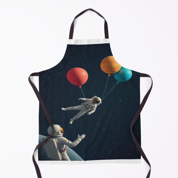 Artikelvorschau, Minimalistischer Astronaut schwebt mit Ballons entworfen und verkauft von Artshopprivate.