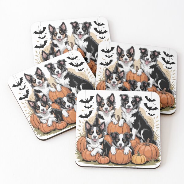 Item preview, Border Collies Halloween | T-Shirt designed and sold by NicolasGlowArt.