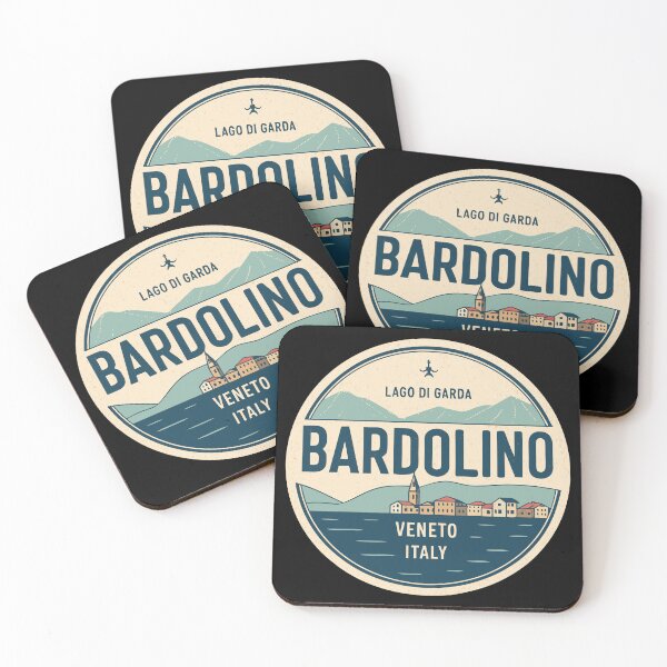 Item preview, Bardolino Italy Vintage Sticker – Lago di Garda Scenic Circular Travel Design designed and sold by VividOrganica.