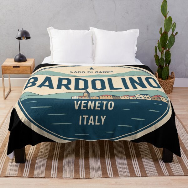 Item preview, Bardolino Italy Vintage Sticker – Lago di Garda Scenic Circular Travel Design designed and sold by VividOrganica.
