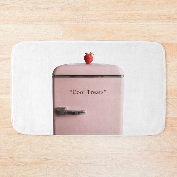 Item preview, pink refrigerator with strawberry on top designed and sold by ArtQueen777.