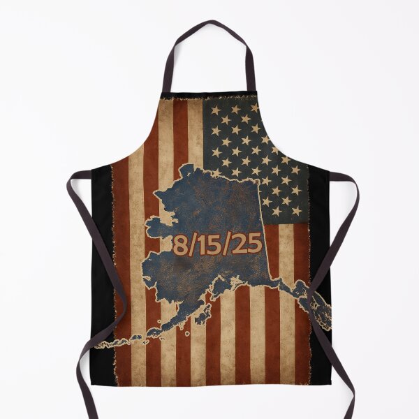 Item preview, USA Flag with Alaska Map and 8 15 25 Date Vintage Style designed and sold by Jack’s Shirts Craft.