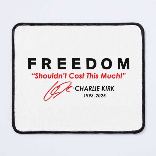 Item preview, Freedom Shouldn't Cost This Much Charlie Kirk Signature Tribute 1993-2025 designed and sold by JeyVel.