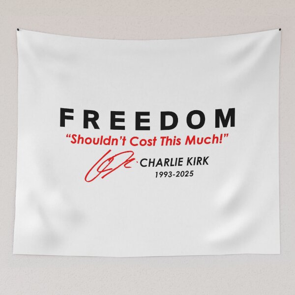 Item preview, Freedom Shouldn't Cost This Much Charlie Kirk Signature Tribute 1993-2025 designed and sold by JeyVel.