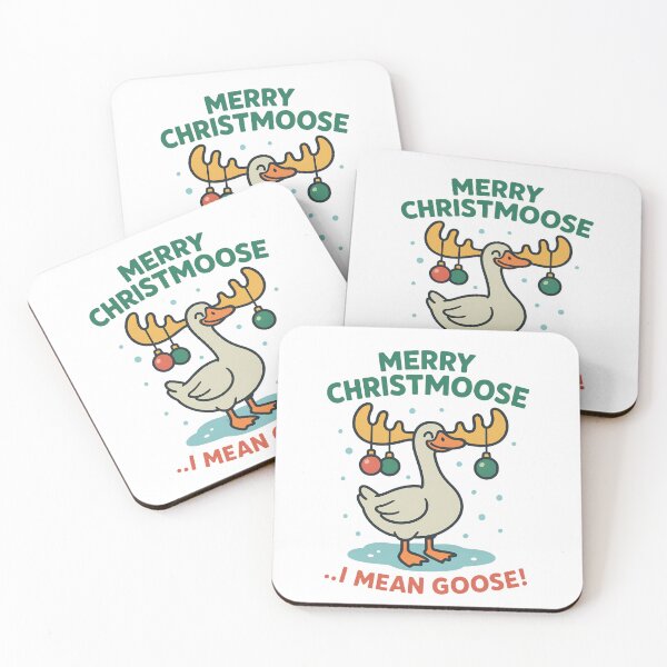 Item preview, Merry Christmoose Silly Goose-mas Santa Christmas Goose Xmas designed and sold by DesignsByAnett.