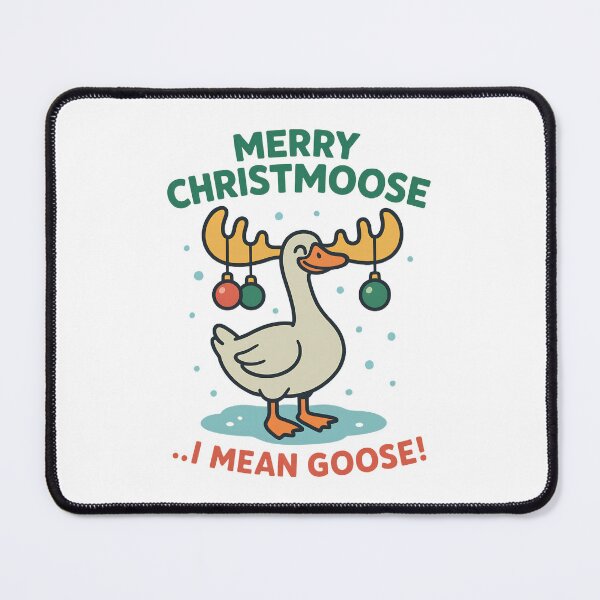 Item preview, Merry Christmoose Silly Goose-mas Santa Christmas Goose Xmas designed and sold by DesignsByAnett.