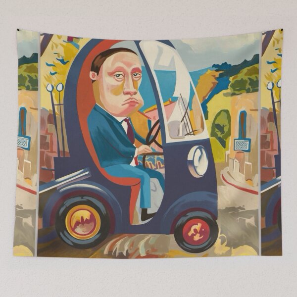 Item preview, Provence, France Travel Poster | Quirky French Cartoon designed and sold by LeQuirks.