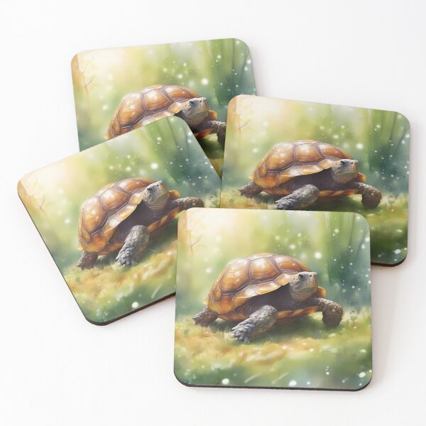 Item preview, Dreamy Tortoise in Shimmering Forest designed and sold by CalmnessbyChoice.